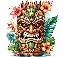 Tiki Art – tropical masks and bold totems